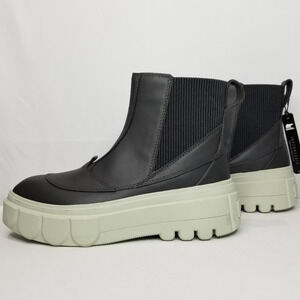 Sorel Women CARIBOU X Chelsea Waterproof Boot Size 9.5 Jet/Pixel  2048441 NWT